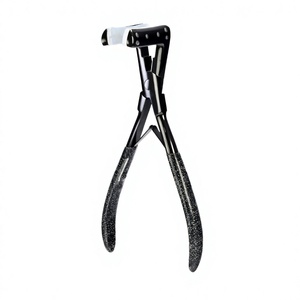 Pince de pose professionnelle pour extensions de cheveux noires personnalisées, outil de scellage pour bandes adhésives d'extensions de cheveux, pour salon de coiffure - Product Image 6