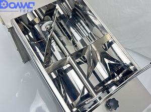 Homogénéisateur horizontal de qualité alimentaire 200L pour poudre de pigment, pâte, brillant à lèvres, bâtonnets, mélangeur à spirale pour pâte et farine, machine mélangeuse - Product Image 2