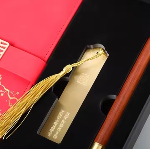 Customizable A5 <b>Notebook</b> and Pen <b>Set</b> Chinese Traditional Style Promotional Leather Portable Gift <b>Sets</b> - Product Image 3