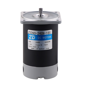 ZD低转速高扭矩12V 24V 90v微刷直流齿轮电机，带磁制动编码器60毫米-104毫米10W 40W 60W 90W 200W 300W - Product Image 5