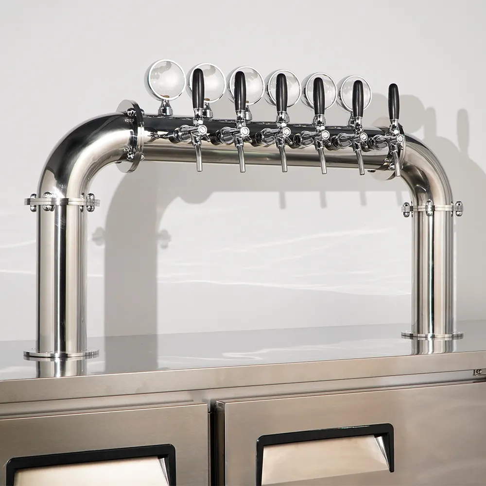Kommerzieller Edelstahl Bierkühler Kegs Kühlschrank mit Digitalanzeige Bierspender Kegerator