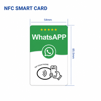 Carte de commentaires Google personnalisée en PVC - Carte de commentaires positifs pour restaurant activée par téléphone mobile avec puce NFC215 intégrée