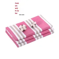 Ensemble de draps de lit doubles extra larges en coton épais et tissu grossier pour dortoir étudiant Serviette de plage deux pièces trois pièces