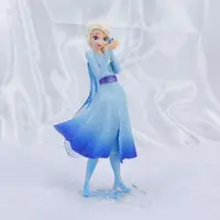 Tokoh Aksi Frozen Panas, Boneka Tokoh Ratu Elsa Puncak Kue, Mainan Tokoh Putri Elsa PVC untuk Dekorasi