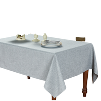Nappe carrée non tissée de couleur unie en lin européen moderne pour les mariages à la maison, les hôtels