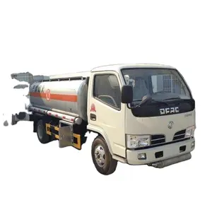 Baixo preço dongfeng luz 4x2 6 rodas 5000-10000 litros tanque de óleo caminhão tanque de combustível à venda