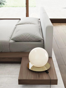 Modern High Quality Natural Solid Wood <strong>Low</strong> Profile Queen Size <strong>Bed</strong> <strong>Frame</strong> with Nightstands - Product Image 5