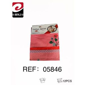 Grembiule Classico Cellus in Cotone Intrecciato Antistatico con Ricamo Floreale Rosa per Cucina e Uso Quotidiano - Product Image 2