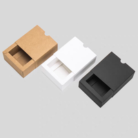 Boîte à bijoux et montres imprimée noir et blanc, recyclable, avec fermeture magnétique, en carton gaufré mat laminé pour boucles d'oreilles