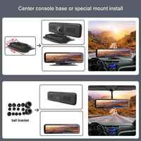 Boîte noire de voiture 4G avec 4 caméras, Android 10.0, GPS, navigation, enregistreur vidéo HD 720P, DVR de tableau de bord, WiFi, surveillance à distance via application