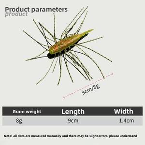 Nuovo Stile 9cm 8g 6 Colori Esche <span class=keywords><strong>Artificiali</strong></span> Morbide Affondanti in PVC a Lunga Gittata, a Forma di Larva, Bruco o Pupa Multi-antenna Salata <span class=keywords><strong>per</strong></span> <span class=keywords><strong>la</strong></span> <span class=keywords><strong>Pesca</strong></span> al Branzino - Product Image 6
