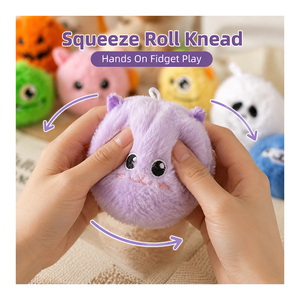 Juguete Sensorial de Peluche Resiliente con Diseño de Animalitos de Dibujos Animados, Paquete de Doce Unidades, Accesorio Flexible para Mochila, Paquete de Premios para Carnaval - Product Image 3