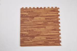Chuyên Nghiệp Mật Độ Cao Lồng Vào Nhau Ánh Sáng Dark Wood Grain Pattern EVA <span class=keywords><strong>Foam</strong></span> Phòng Tập Thể Dục Sàn Mat Gạch - Product Image 2