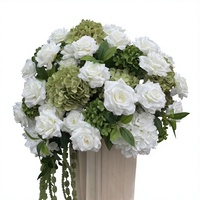 PPS Hot Sale Kunstmatige 60cm Groene Rozen Bloembol Tafeldecoratie Bloembol voor Bruiloft Evenement Decoratie