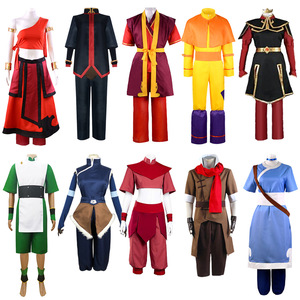 Costume Cosplay <span class=keywords><strong>Avatar</strong></span>: <span class=keywords><strong>The</strong></span> Last Airbender di Saint Vida, Set Completo per Adulti Unisex, Outfit Personaggio TV e Film, Top, Pantaloni, Pantaloncini, Giacca, Mantello - Product Image 1