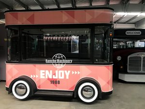 รถเข็นอาหารแซนวิชฮอตด็อกสี่เหลี่ยมสำหรับร้านอาหารเคลื่อนที่บนถนนกลางแจ้งรถเข็นอาหารร้านขายอาหารไอศครีมรถบรรทุกขนมขบเคี้ยว - Product Image 2