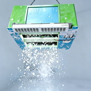 Máquina de nieve con control remoto de 600W, eléctrica, para uso comercial en interiores y exteriores, con enchufe europeo, para efectos invernales en parques temáticos. - Product Image 3