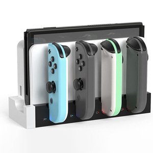 Station de charge PG-9186 pour <span class=keywords><strong>Joycon</strong></span> pour Switch et OLED - Charge jusqu'à 4 manettes, compatible avec les modèles Switch et OLED - Product Image 3