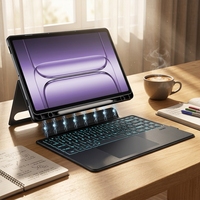 Étui clavier magnétique sans fil OnePlus Pad 3 13,2 pouces avec rotation à 360 degrés, pavé tactile rétroéclairé RVB 7 couleurs