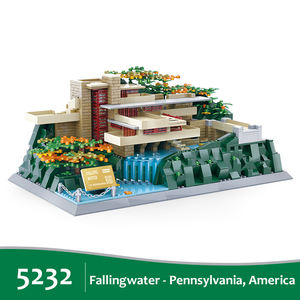 Série de construction 5232 Pennsylvanie <span class=keywords><strong>Fallingwater</strong></span> modèle enfants unisexe éducatif bloc de construction en plastique jouet briques bloc ensemble - Product Image 5