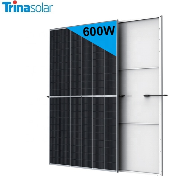 Trina High Quality 605w 595w 590w 585w Photovoltaic Panel Mono 210mm Industrial 600W Solar Panels