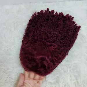 Letsfly Promotion 78$ Pissy Curly Burmese <b>Wigs</b> 5x5 Brazilian Human Hair Frontal <b>Wigs</b> Double Drawn Transparent <b>Full</b> <b>Lace</b> Front - Product Image 5