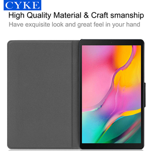 CYKE Pelle Bovina Texture per <span class=keywords><strong>Samsung</strong></span> <span class=keywords><strong>Tablet</strong></span> <span class=keywords><strong>Galaxy</strong></span> Tab un 10.1 T510 T515 2019 Blu Nero Caso <span class=keywords><strong>Tablet</strong></span> - Product Image 4