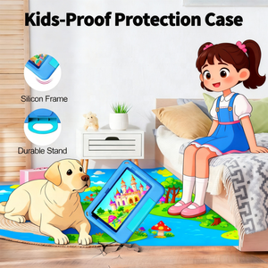 OEM 7inch Dual Sim máy tính bảng Quadcore Bộ vi xử lý 8G + 128GB <span class=keywords><strong>Android</strong></span> Tablet EVA trường hợp <span class=keywords><strong>GPS</strong></span> 5g Wi-Fi <span class=keywords><strong>3G</strong></span> cuộc gọi Bảng PC - Product Image 4