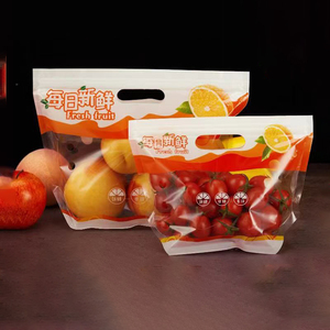 Nắp kéo trái cây tươi rau bao bì đứng lên túi Composite túi nhựa dây kéo khóa bao bì thực phẩm - Product Image 1