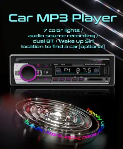 Çift USB araç bluetooth 530 araba MP3 çalar radyo FM USB AUX-IN müzik Stereo In-dash 1 Din pano evrensel kaydedici