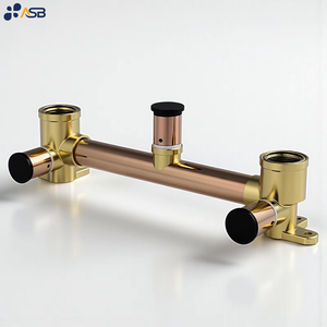 Raccord PEX à sertir en laiton certifié sans plomb, haute pression, résistant à la corrosion, pour montage mural, pour bain et douche - Product Image 4