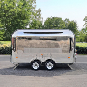 New Mobile Kitchen Car Hot Dog and Coffee Trailer Truck with <b>Bar</b> Pizza Low Price BBQ Food Cart Aluminum Material for Sale - Product Image 1