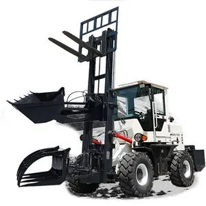 5 Ton Diesel Forklift 4WD All Rough Terrain Forklift Truck With Cabin All Terrain Fork Lift For Sale