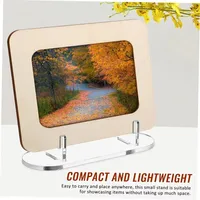Support d'affichage transparent en acrylique imprimé UV, étagère, cadre photo, support pour tablette, support pour livre de cuisine, support pour disque vinyle, support de bureau