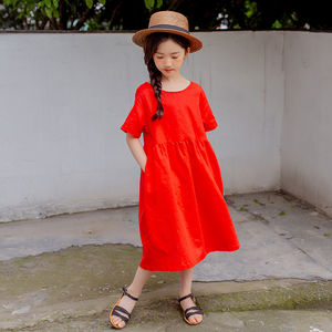 Nouvelle robe en coton à fleurs colorées de style princesse indienne moderne pour filles, conçue pour l'été, provenant d'un fournisseur chinois. - Product Image 4