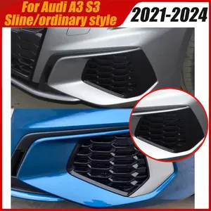 กันชนหน้าพร้อมไฟตัดหมอกและกรอบไฟสำหรับ A3 S3 Sline 2021-2024 ชุดครอบกันชนพร้อมช่องระบายอากาศ - Product Image 1