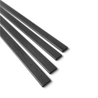 Barre plate en fibre de carbone pultrudée légère, longueurs 500 mm et 1000 mm, épaisseurs 6/10 mm, pour cerfs-volants et avions RC