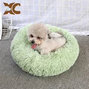 Chó Thư Giãn Thay Thế Chèn Roynd Giường Cỏ Biển Tự Làm Ấm Mèo Và Shag Donut Cuddler Vải Tái Chế Để Làm Giường Cho Chó