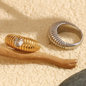 Customized Waterproof Tarnish Free Custom Mexican <strong>Plus</strong> <strong>Size</strong> Laser 18k Gold love Stainless Steel <strong>Rings</strong> with Screw - Product Image 2