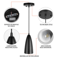 Lampe suspendue en fer de style nordique moderne pour salle à manger, cuisine, luminaires suspendus linéaires réglables pour intérieur/luminaire suspendu LED