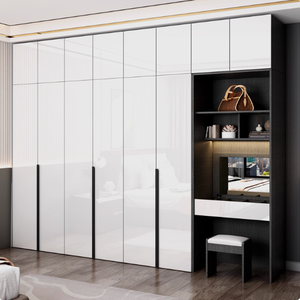 Armoire pliante moderne en chêne avec portes coulissantes pour rangement <span class=keywords><strong>de</strong></span> chambre à coucher, idéale pour petits espaces, penderie ajustable - Product Image 3