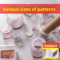 Coussinets de meubles épaissis antidérapants en silicone protecteurs de jambes de chaise de salle à manger silencieux résistants à l'usure en feutre plastique antidérapant pour tables