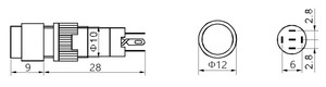 Ronda LAS3 iluminado interruptor de botón de empuje (interruptor de botón de empuje interruptor) - Product Image 6