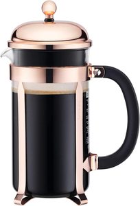 Cafetière et cafetière à piston, pot à café en verre avec cadre en acier inoxydable et <span class=keywords><strong>filtre</strong></span> en acier inoxydable - Product Image 2