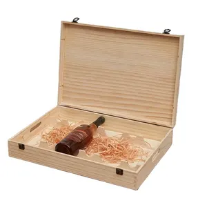 Natural Wood Wine packaging box 6 wine wooden box high-grade wood gift box