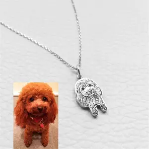 SSeeSY joyas fashion Custom acciaio inossidabile pet cat dog jewelry nome personalizzato collana con logo con ciondolo inciso personalizzato