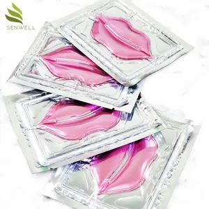 Hidratante hidratante brillo cristal OEM terapia cuidado de la piel personalizado regordete brillo gel conjunto Rosa máscara de labios de alta calidad