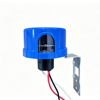 Capteur photocellule SanJin IP44 à visser 110-240V/25A 5-15 LUX, interrupteur crépusculaire, temps de réponse 0,3-0,5s pour applications extérieures haute puissance