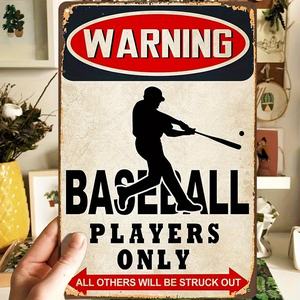 Letrero Metálico Vintage de Béisbol, Decoración Retro para Pared con Mensajes de Talento, Esfuerzo y Actitud, para Cuarto de Hombre, <span class=keywords><strong>Bar</strong></span>, Pub, Hogar, Decoración para Habitación de Fanáticos <span class=keywords><strong>del</strong></span> Béisbol - Product Image 4