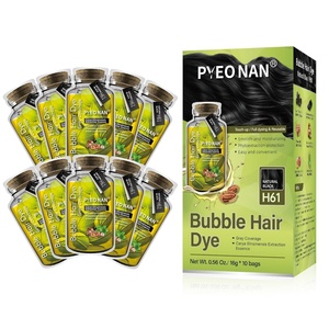 Tinte Capilar Herbal Orgánico 3 en 1 de Calidad al por Mayor, Cubre las Canas, Tinte Capilar Negro, Crema sin Amoníaco ni Peróxido, Marca Privada - Product Image 6